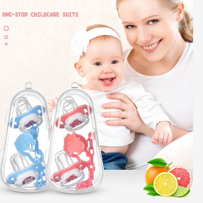 Ensemble de sucettes en silicone pour bébé