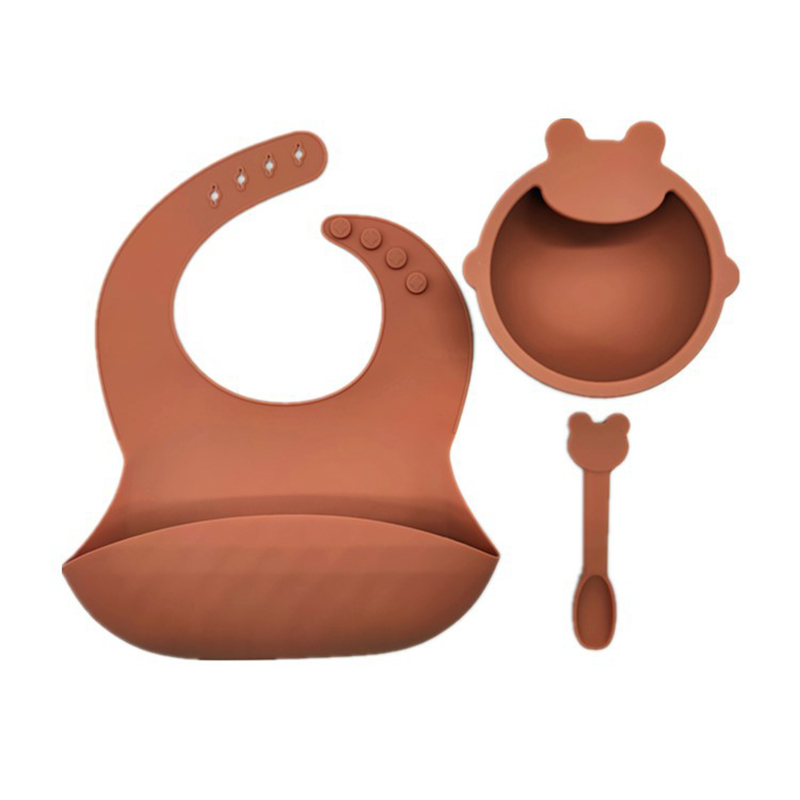 ensemble de dîner en silicone pour enfant en bas âge