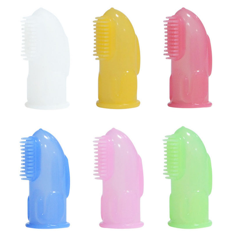 brosse à dents en silicone souple pour bébé