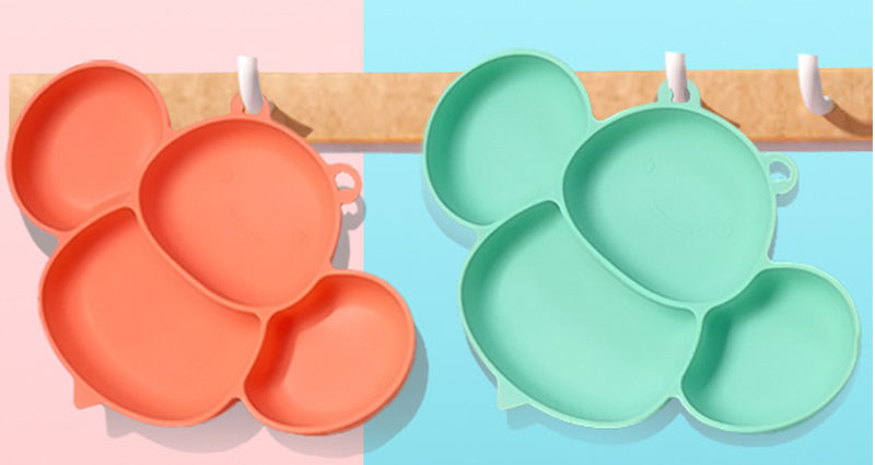 assiettes en silicone de qualité alimentaire sans BPA