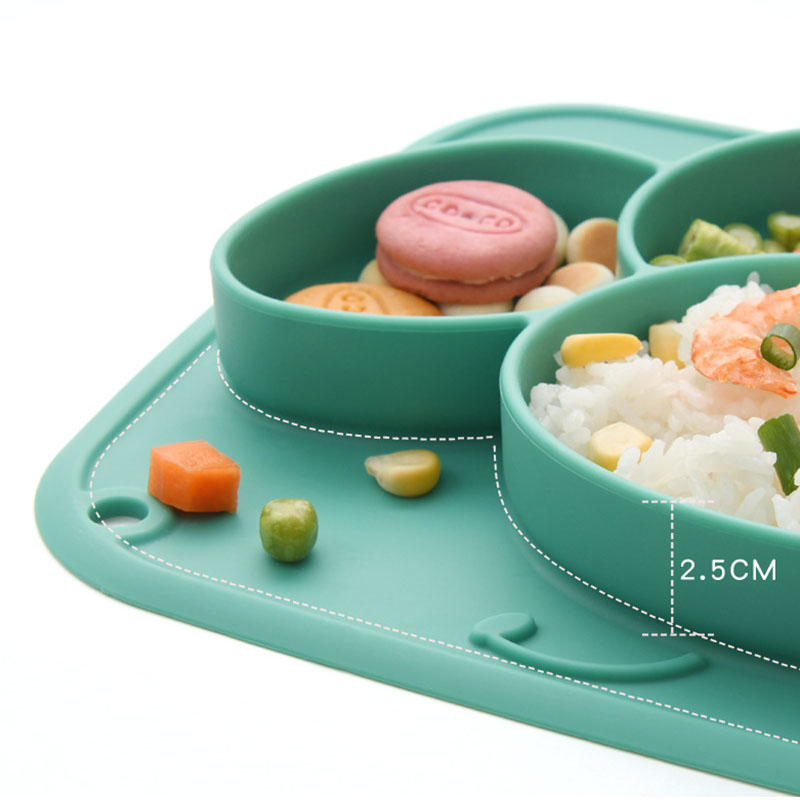 assiettes en silicone de qualité alimentaire sans BPA