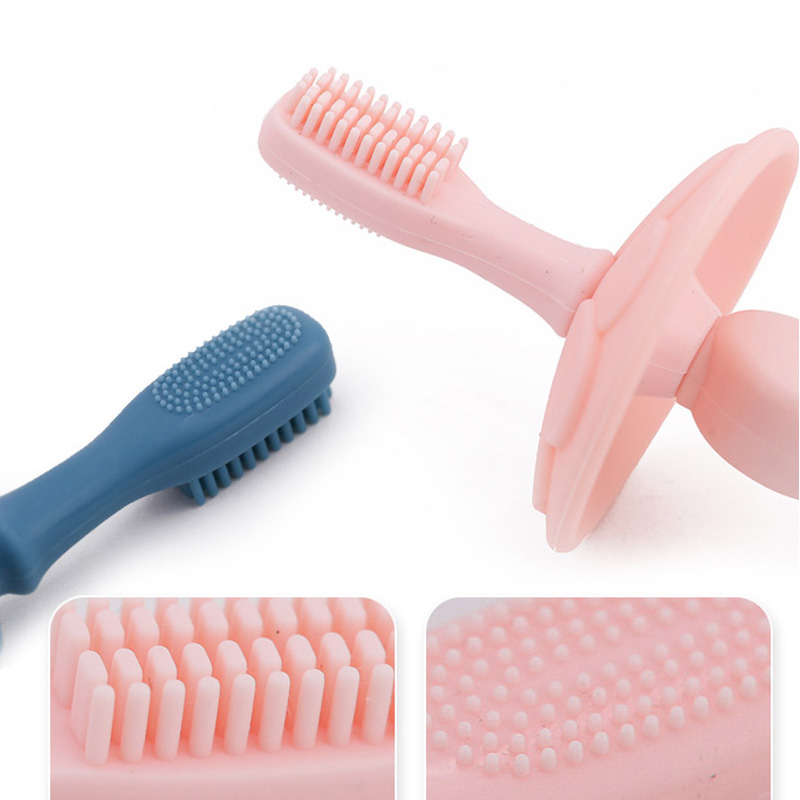 brosse à dents pour bébé en silicone sûre