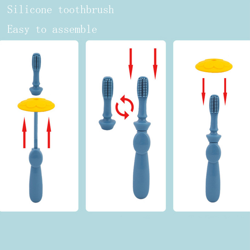 Brosse propre en silicone pour la bouche du nouveau-né