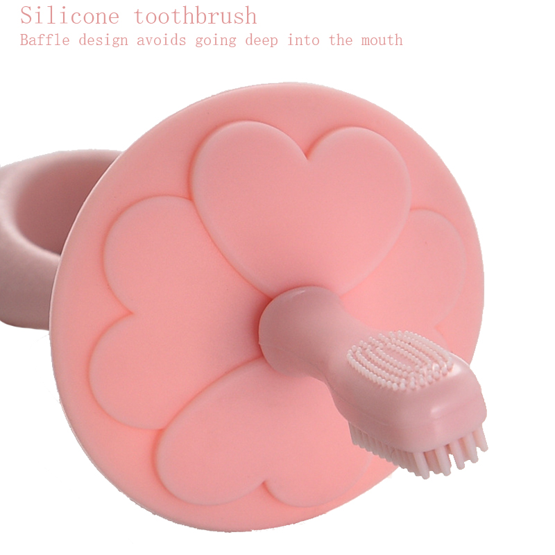 brosse à dents pour bébé en silicone sûre