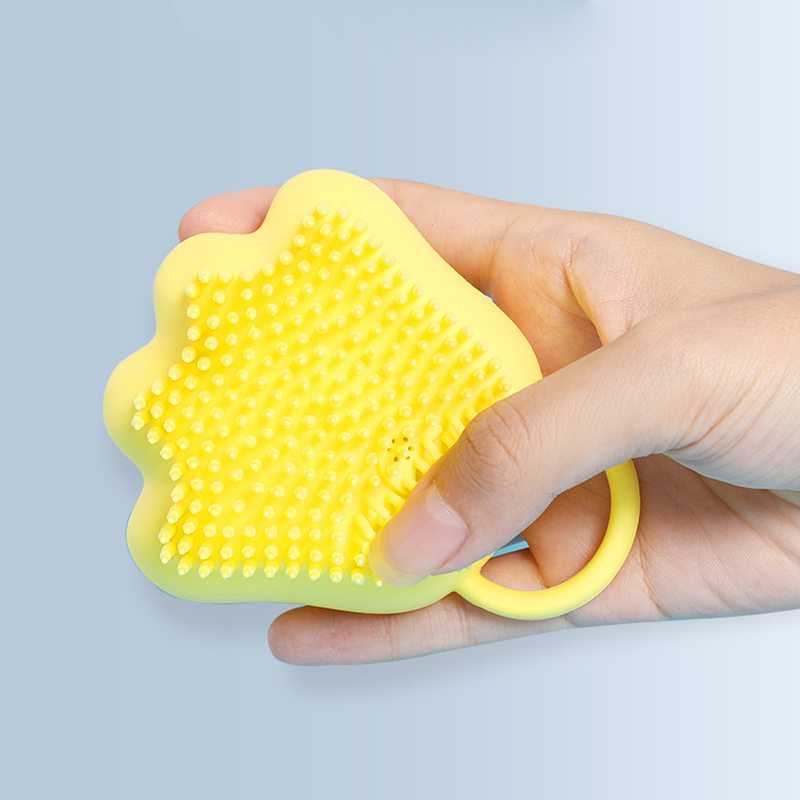 brosse de douche en silicone souple à poils souples