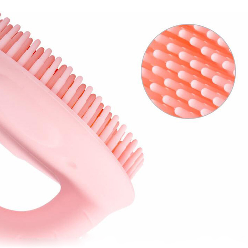 brosse de massage en silicone pour nouveau-nés et tout-petits