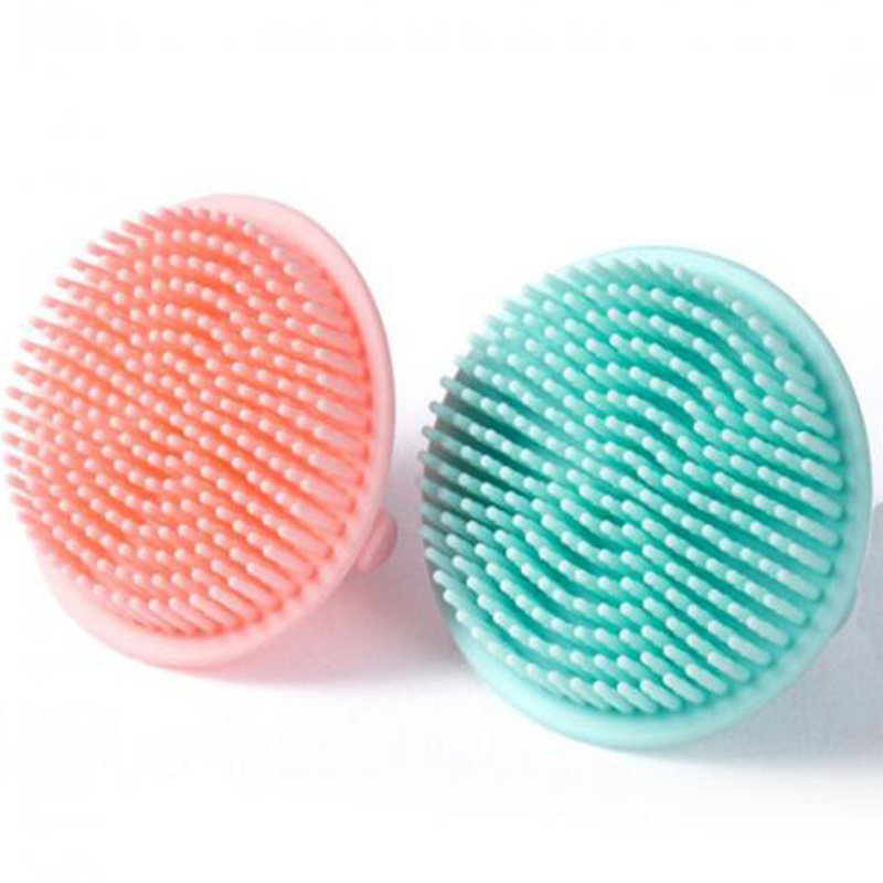 brosse de massage en silicone pour douche de bébé