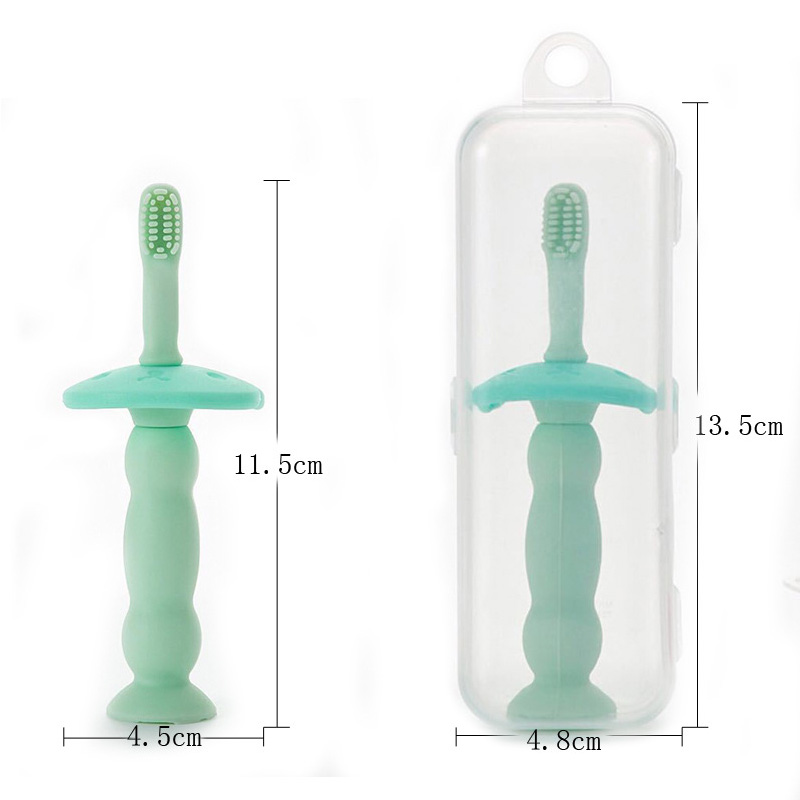 Brosse propre en silicone pour la bouche du nouveau-né