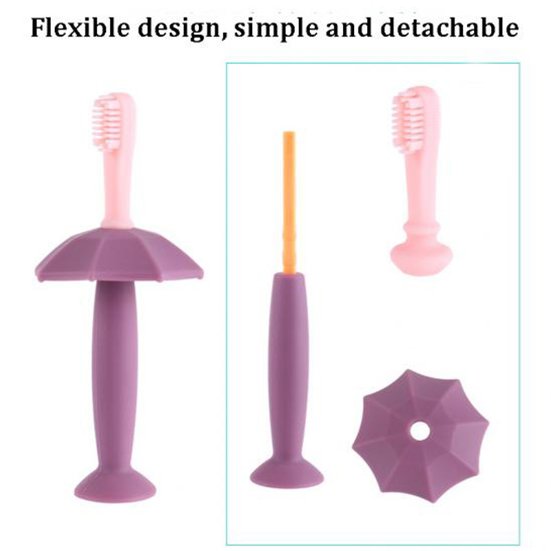 Brosse propre en silicone pour la bouche du nouveau-né