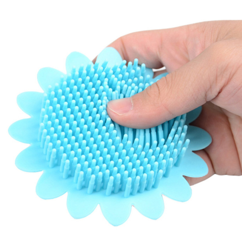 brosse de massage en silicone pour nouveau-nés et tout-petits