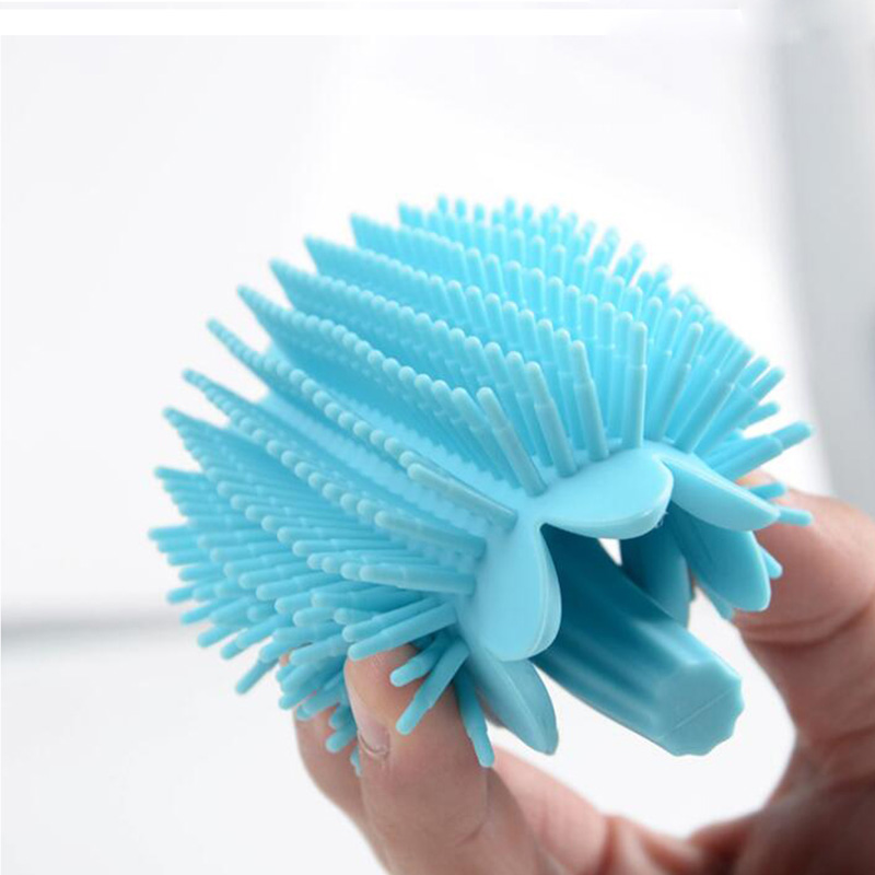 brosse de douche en silicone souple