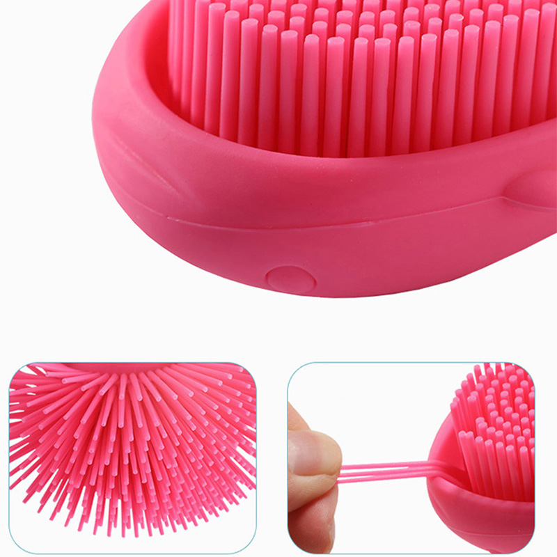 brosse de massage en silicone pour nouveau-nés et tout-petits