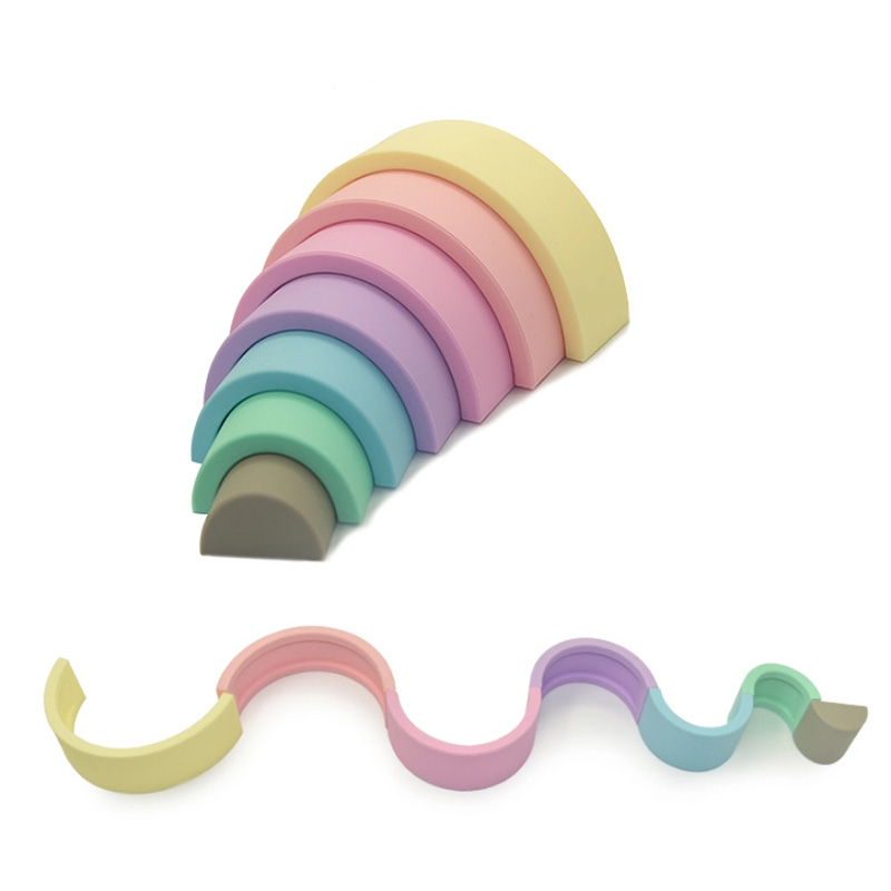 jouets empilables en silicone