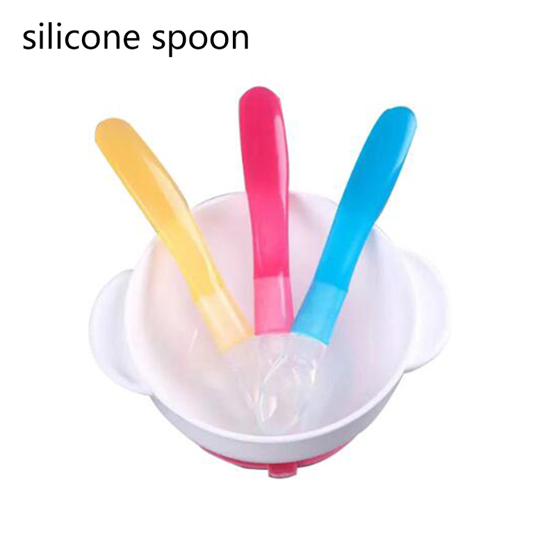 Cuillère pour bébé en silicone sans BPA