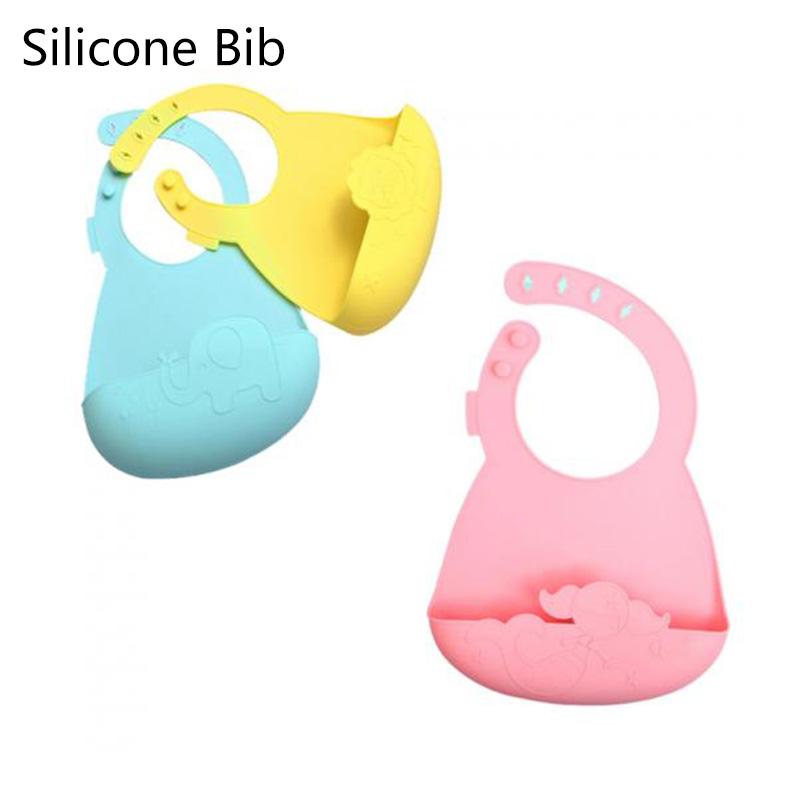 Bavoirs en silicone colorés et amusants