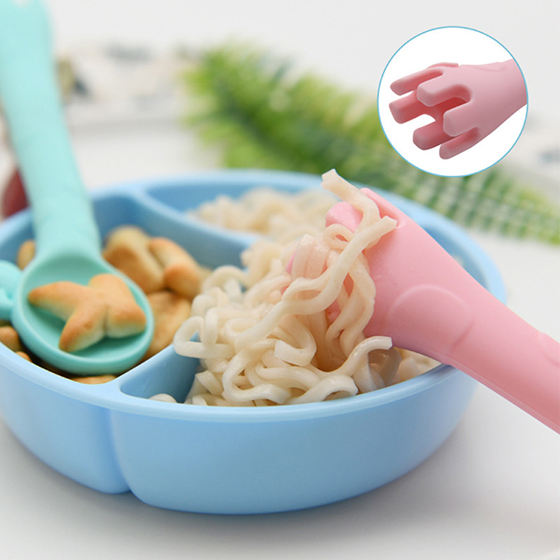 cuillère d'alimentation en silicone pour nourrissons