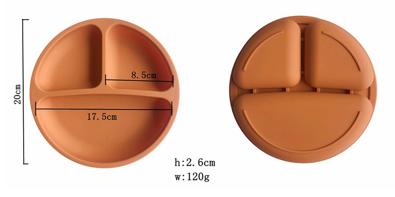 assiettes en silicone de qualité alimentaire sans BPA