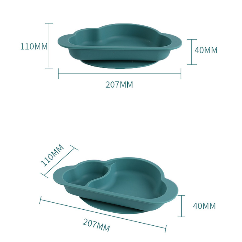 assiettes en silicone de qualité alimentaire sans BPA