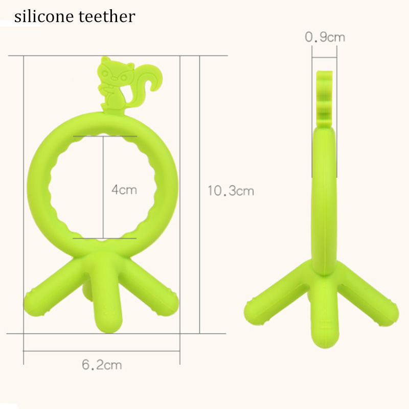 Anneau de dentition en silicone coloré