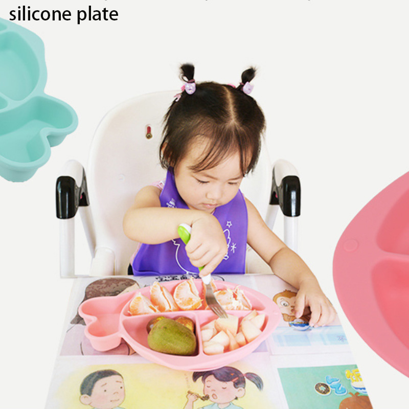 assiettes en silicone de qualité alimentaire sans BPA