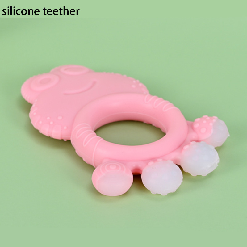 Jouet de dentition en silicone anti-étouffement