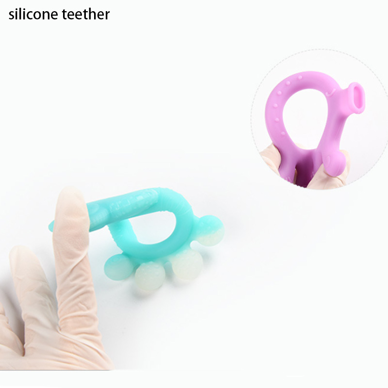 Anneau de dentition en silicone coloré