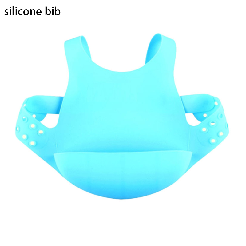 Bavoirs en silicone souple à grande poche