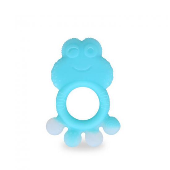 Anneaux de dentition en silicone pour bébé, sans BPA, anneau de dentition pour nourrissons, jouet, design grenouille mignon