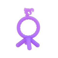 Anneau de dentition en silicone pour bébé