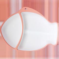 Plaque de compartiment en silicone pour bébé, plaque d'aspiration en silicone de qualité alimentaire, bol d'entraînement en forme de crabe de dessin animé, vente en gros
