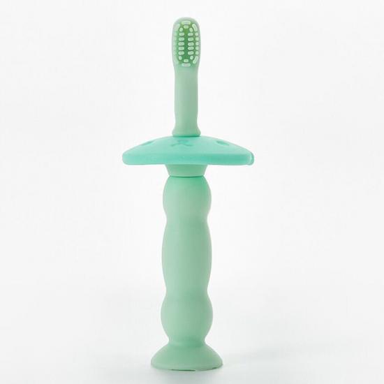 Brosse à dents pour bébé en silicone de qualité alimentaire