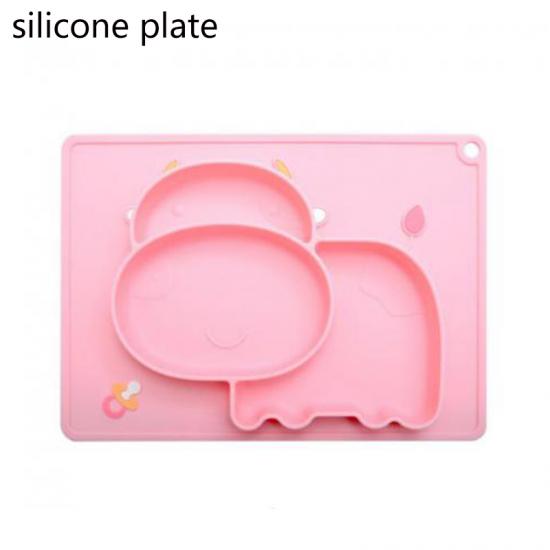 assiette en silicone souple pour bébé