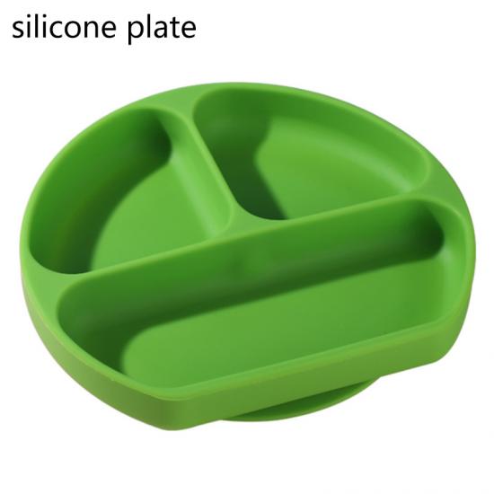 assiette en silicone souple pour bébé