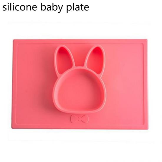 assiette en silicone souple pour bébé