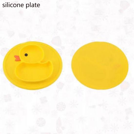 assiette en silicone souple pour bébé