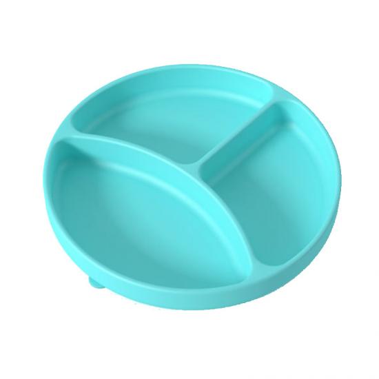 plaque divisée en silicone avec aspiration pour enfants