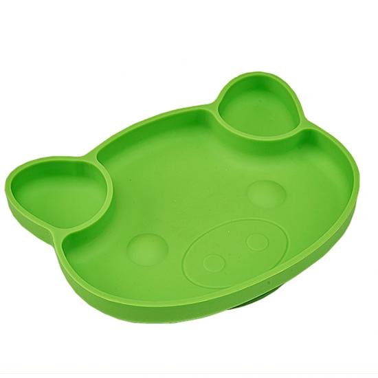 plaque divisée en silicone avec aspiration pour enfants