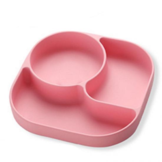 plaque divisée en silicone avec aspiration pour enfants