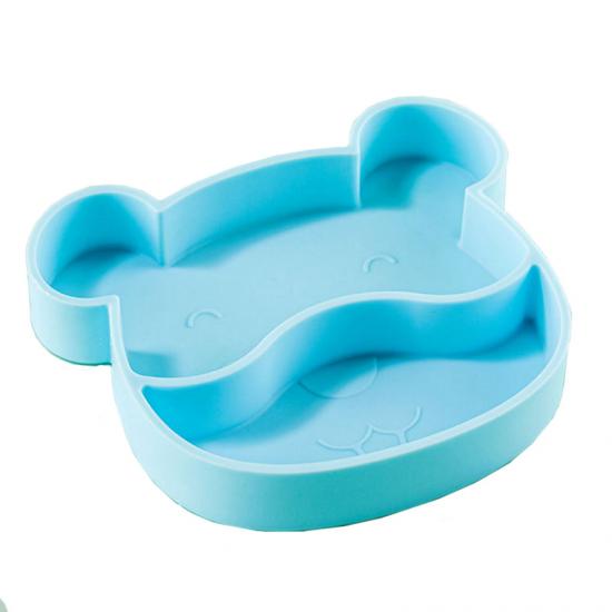 plaque divisée en silicone avec aspiration pour enfants