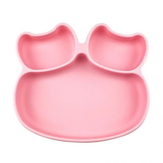 assiette en silicone avec aspiration pour enfants