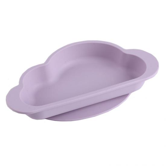 assiette en silicone avec aspiration pour enfants