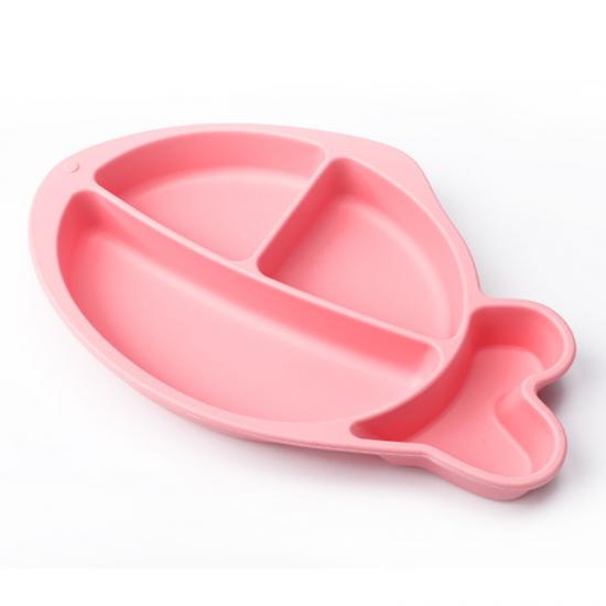 plaque divisée en silicone avec aspiration pour enfants