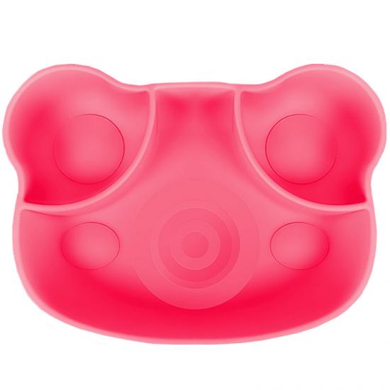 assiette en silicone avec aspiration pour enfants