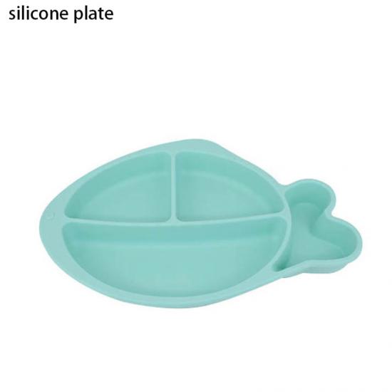 plaque divisée en silicone avec aspiration pour enfants