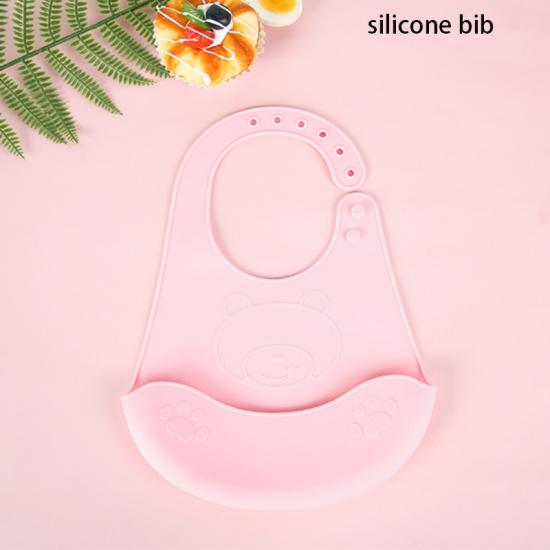 Bavoirs pour bébé en silicone imperméable de qualité alimentaire