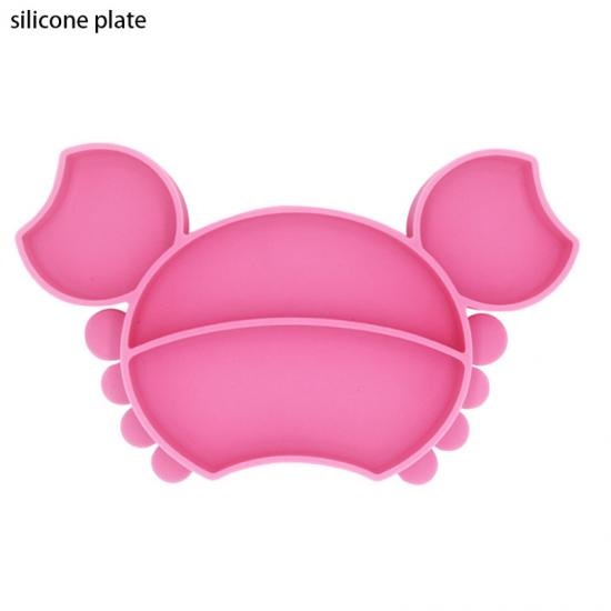 plaque divisée en silicone avec aspiration pour enfants