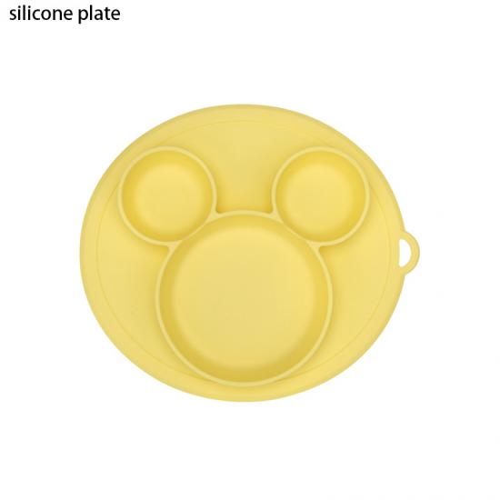 plaque divisée en silicone avec aspiration pour enfants