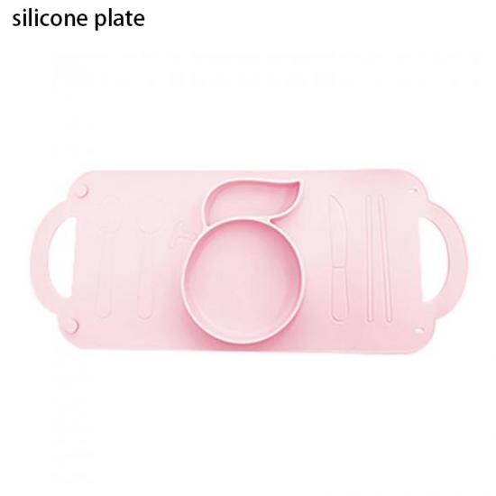 plaque divisée en silicone avec aspiration pour enfants