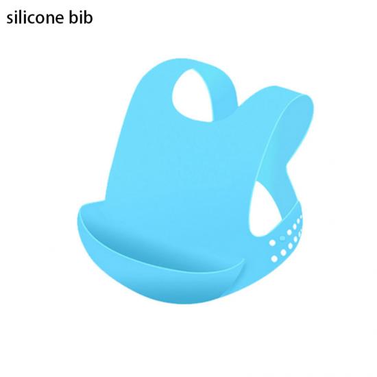 Bavoirs pour bébé en silicone imperméable de qualité alimentaire