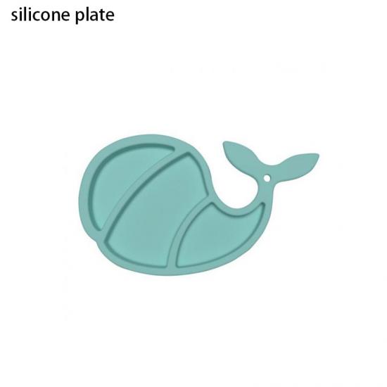 plaque divisée en silicone avec aspiration pour enfants